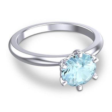 6 Prong Simple Solitaire Sundara Ring